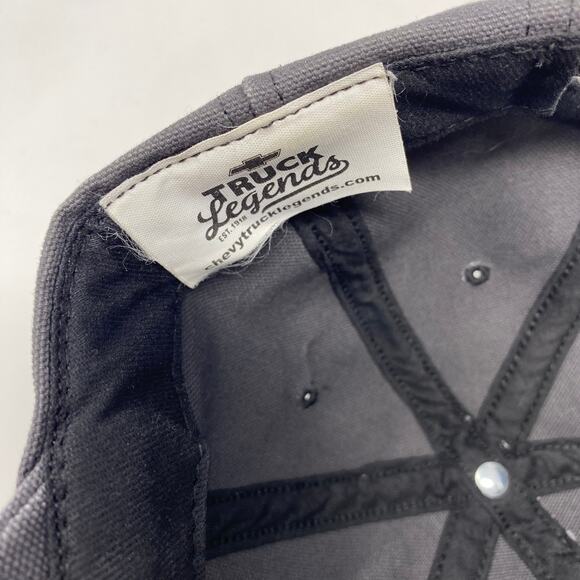 Truck Legends Chevrolet Gray Strap Back Hat Made‎ In USA - Picture 4 of 5